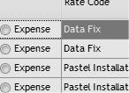 Define customer rates and expenses Customer Rates
