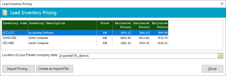 LoadPricing