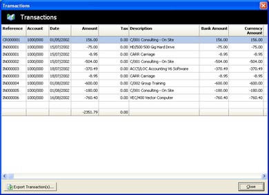 Transactions